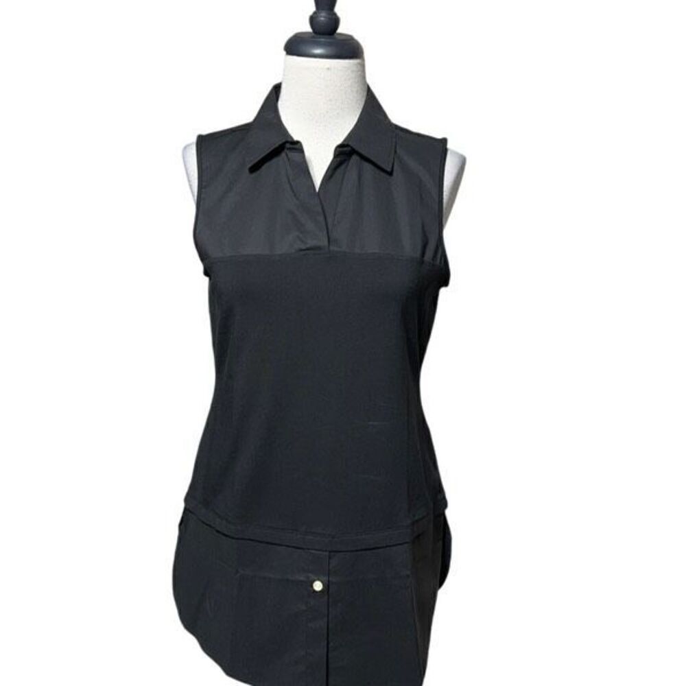 Hinson Wu NWT Michelle Sleeveless Foundation Layer Tunic Black XSmall